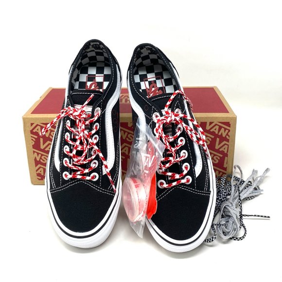 Vans Old Skool Tapered Skateboarding Checkered Women's size Canvas VN0A54F49Y4 - Picture 3 of 11